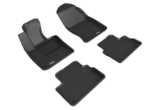 3D MAXpider Kagu Front & Rear Floor Mats for 2019-2024 Volvo S60/V60/V60 Cross Country