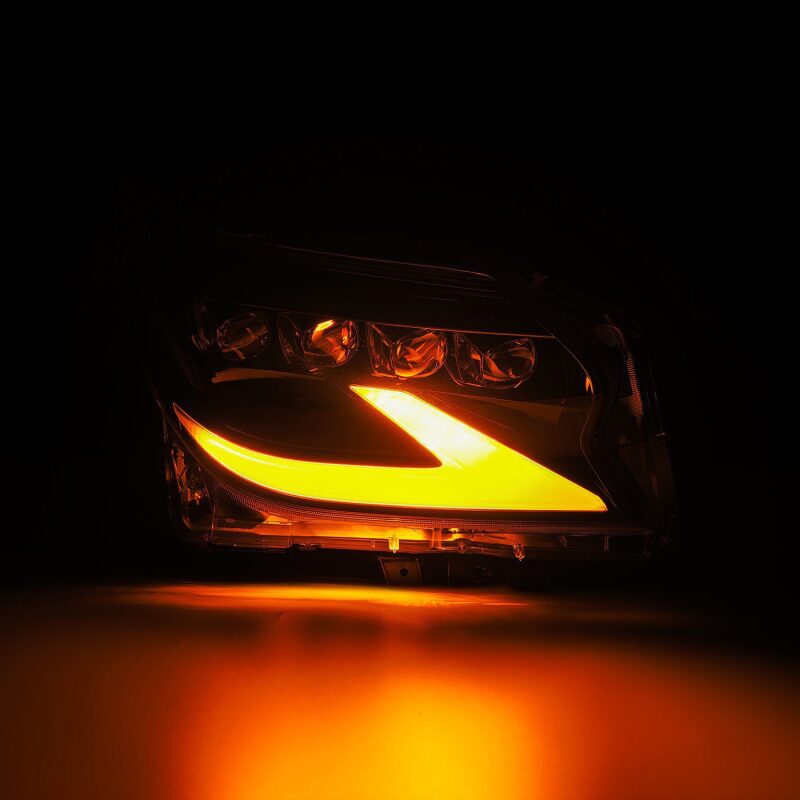 AlphaRex 880301 14-19 Lexus GX460 (Non-AFS) NOVA LED Projector Headlights Alpha Black w/Activation Light/Sequential Signal