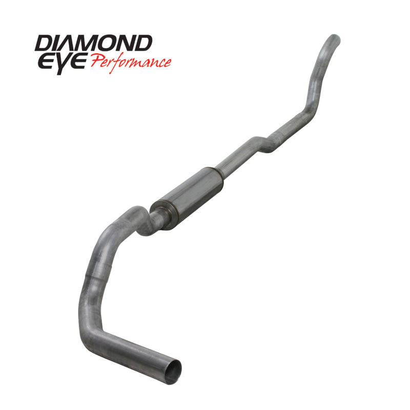 Diamond Eye K4209A-RP 4in Turbo-Back Exhaust Muffler Replacement Pipe - 1989-1993 Dodge D250/D350 | Aluminized