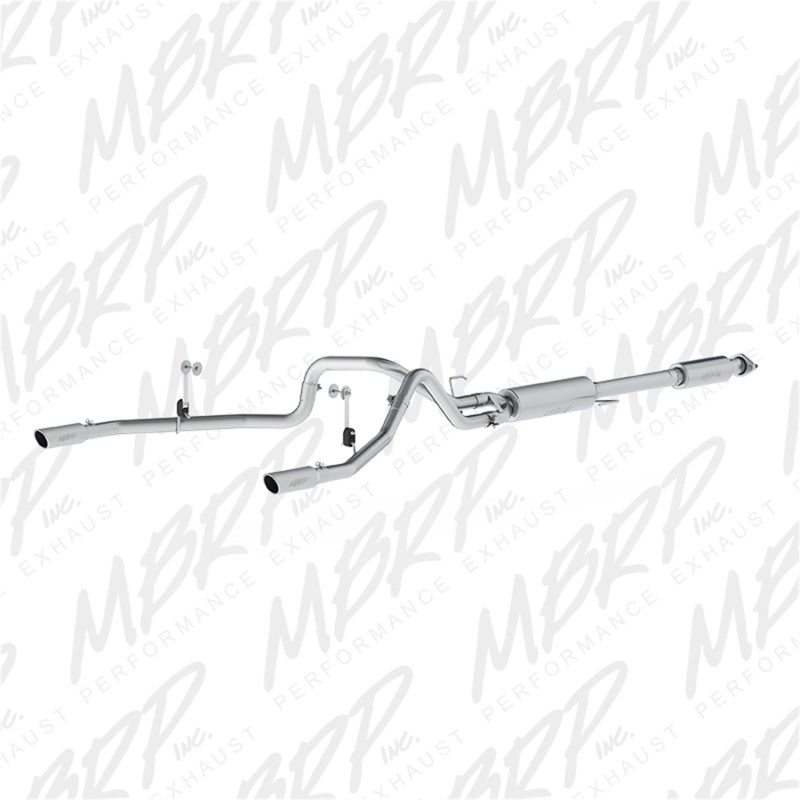 MBRP S5258AL Armor Lite Cat-Back Exhaust - 2.5-Inch Dual Rear Exit | Aluminized