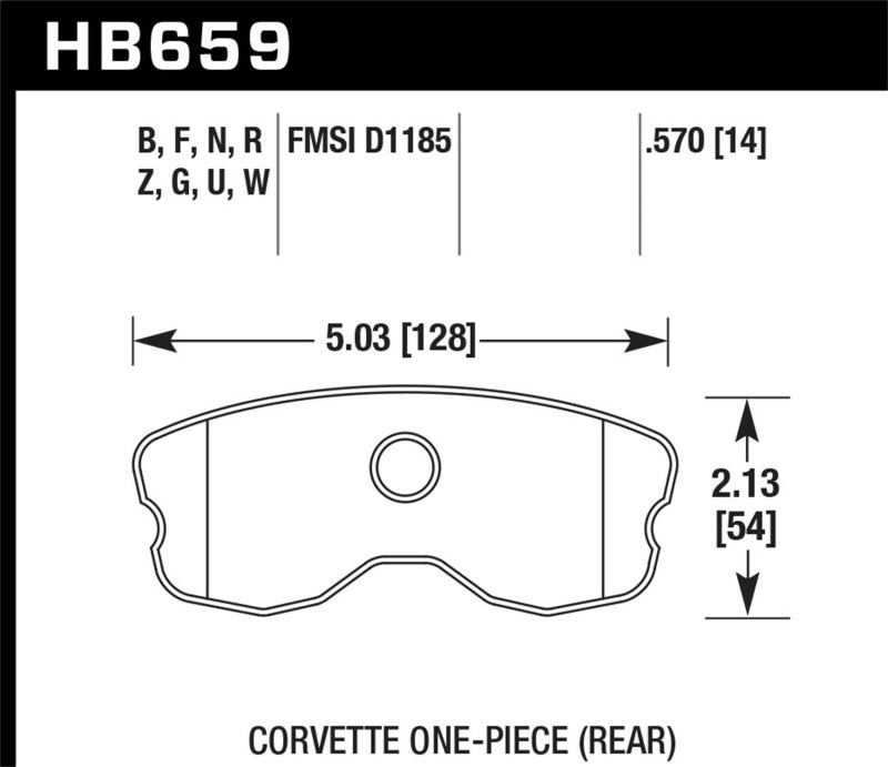 Hawk Performance HB659C.570 HPX Motorsport Brake Pads