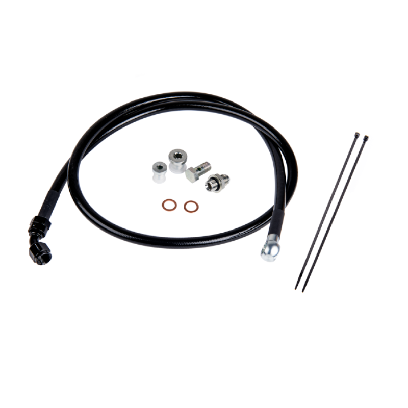 Fleece Performance FPE-DTFL-0116 Remote Turbo Oil Feed Line Kit for 01-16 6.6L Duramax Turbochargers