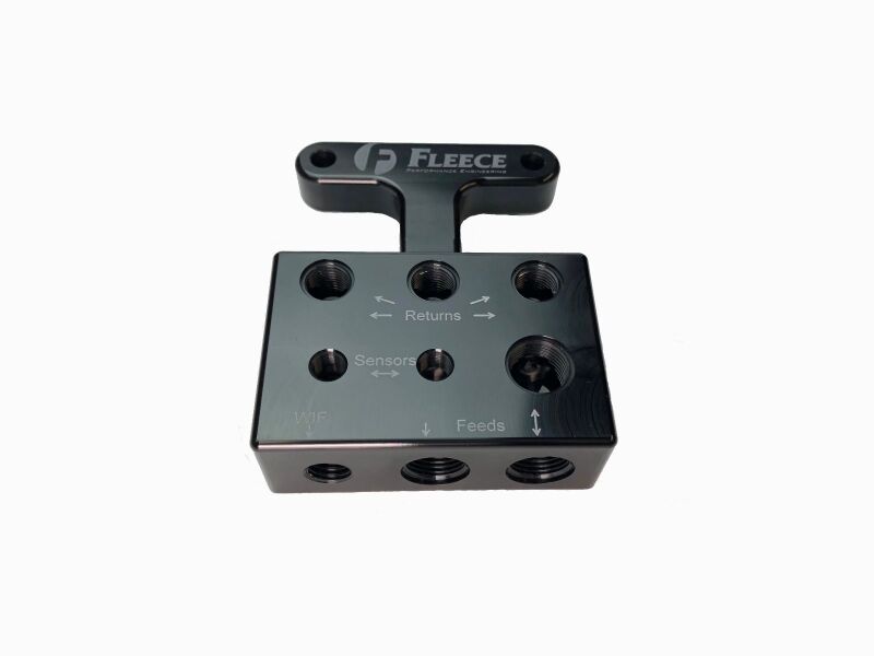 Fleece Performance FPE-FFD-RF-3G for 03-07 Dodge 5.9L / 07.5-09 6.7L Cummins 3rd Gen Fuel Distribution Block