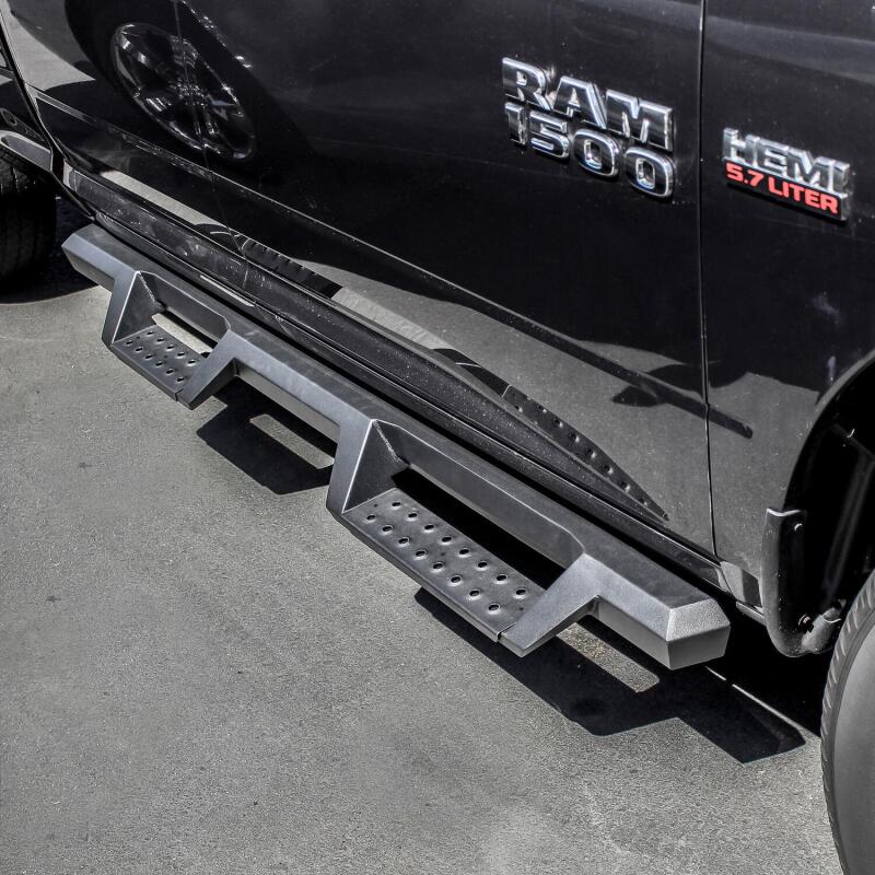 Westin 56-13555 HDX Drop Nerf Step Bars for 2009-2024 Dodge/Ram 1500 Quad Cab Textured Black