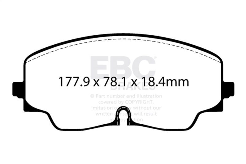 EBC 2022-2027 Volkswagen Golf R (Mk8) Bluestuff Front Brake Pads DP52448NDX