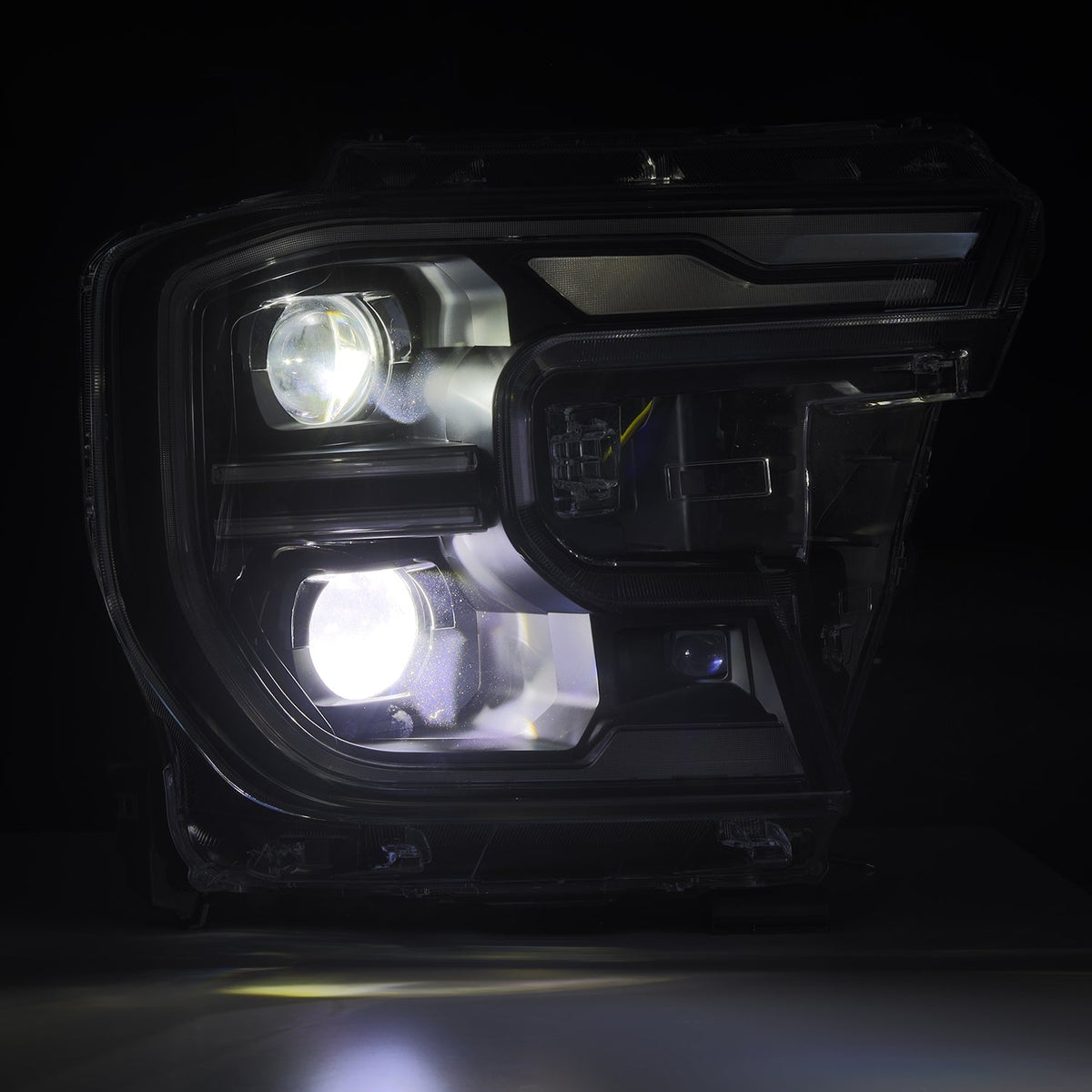 AlphaRex 880903 24-26 Ford Ranger LUXX LED Projector Headlights Black w/Activation Light/Sequential Signal/Switchback