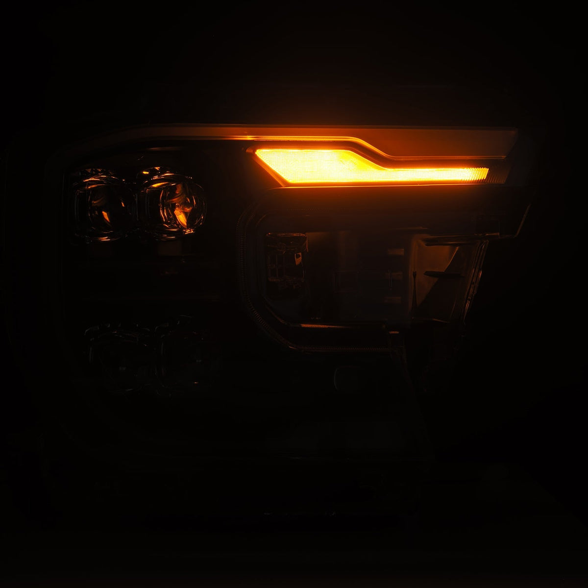 AlphaRex 880893 24-26 Ford Ranger NOVA LED Projector Headlights Black w/Activation Light/Sequential Signal/Switchback