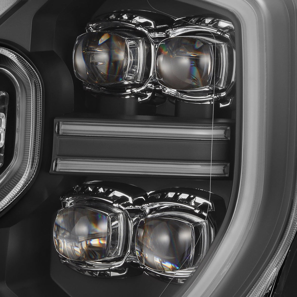 AlphaRex 880893 24-26 Ford Ranger NOVA LED Projector Headlights Black w/Activation Light/Sequential Signal/Switchback