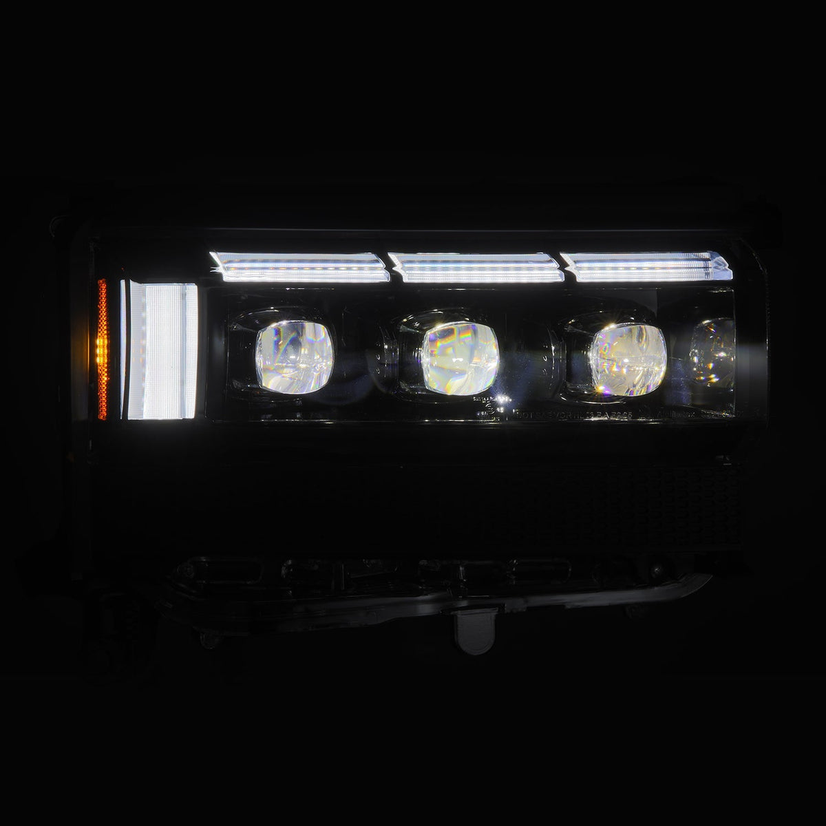 AlphaRex 880896 24-26 Toyota LC250 NOVA LED Projector Headlight Alpha Black with Activation Light/Sequential Signal/Switchback