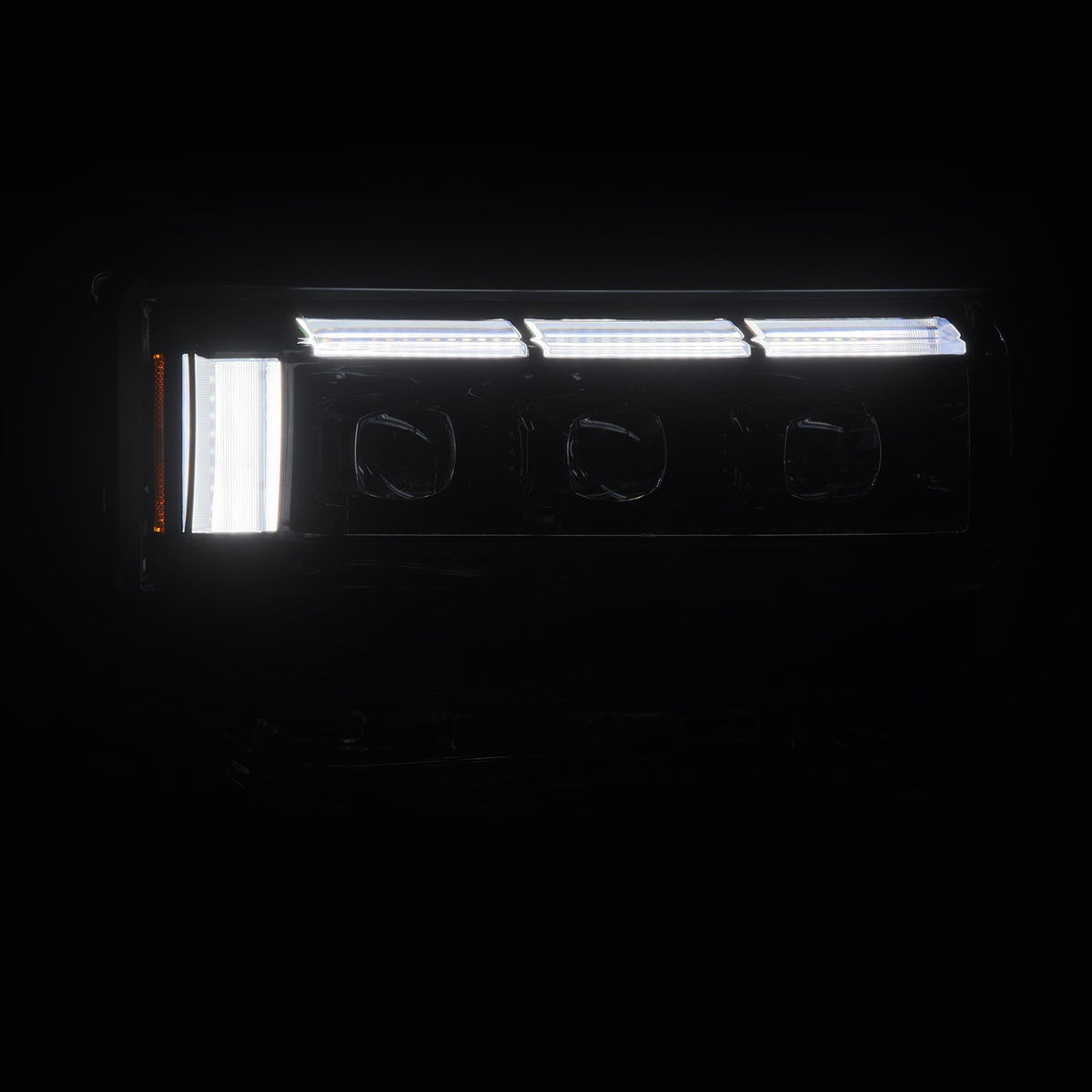 AlphaRex 880896 24-26 Toyota LC250 NOVA LED Projector Headlight Alpha Black with Activation Light/Sequential Signal/Switchback