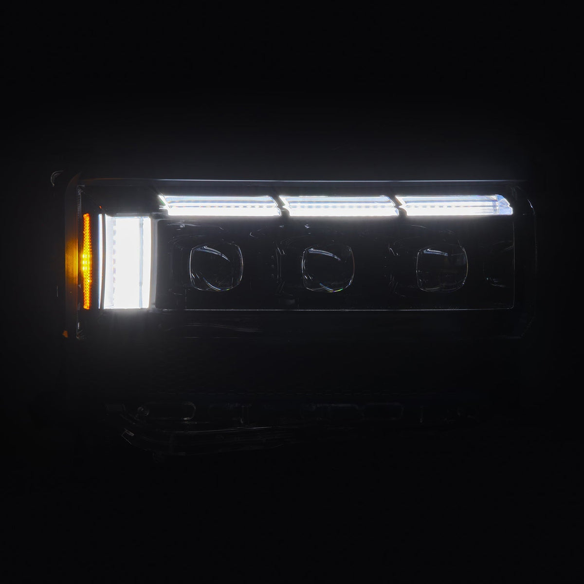 AlphaRex 880896 24-26 Toyota LC250 NOVA LED Projector Headlight Alpha Black with Activation Light/Sequential Signal/Switchback