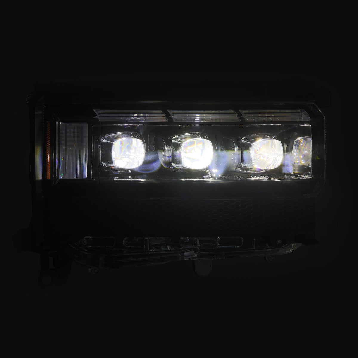 AlphaRex 880897 24-26 Toyota LC250 NOVA LED Projector Headlight Black with Activation Light/Sequential Signal/Switchback
