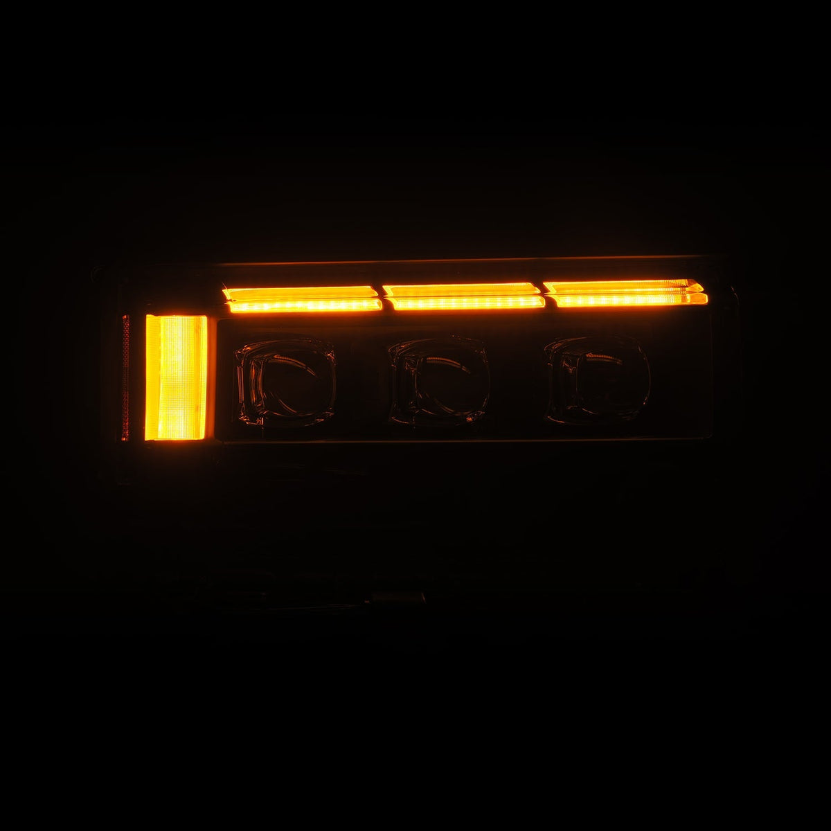 AlphaRex 880897 24-26 Toyota LC250 NOVA LED Projector Headlight Black with Activation Light/Sequential Signal/Switchback
