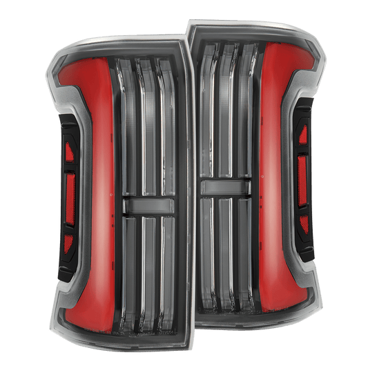AlphaRex 679010 2024-2025 Toyota Tacoma NOVA-Series LED Prismatic Tail Lights - Black Red