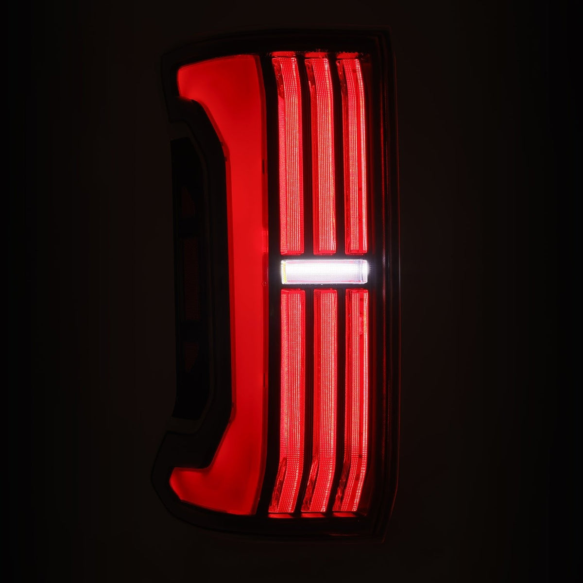 AlphaRex 679010 24-25 Toyota Tacoma NOVA-Series LED Prismatic Tail Lights - Black Red
