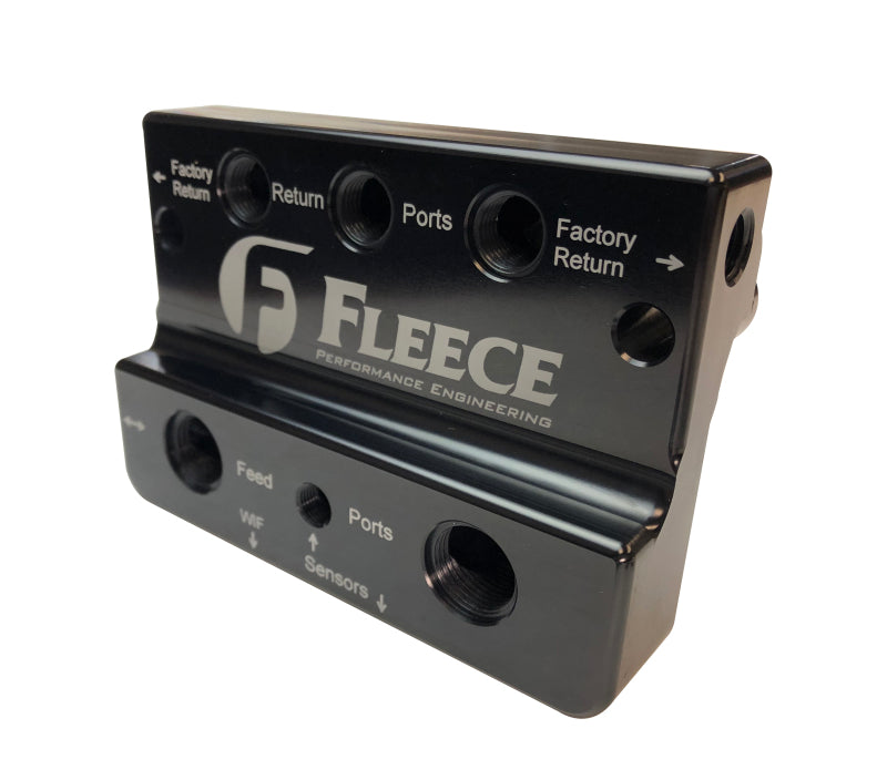 Fleece Performance FPE-FFD-RF-4G for 10-12 Dodge 6.7L Cummins 4th Gen Fuel Distribution Block