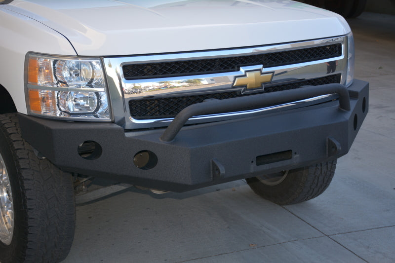 DV8 Offroad 07-13 Chevrolet Silverado 1500 Front Bumper - Black Powdercoat - #FBCS1-01
