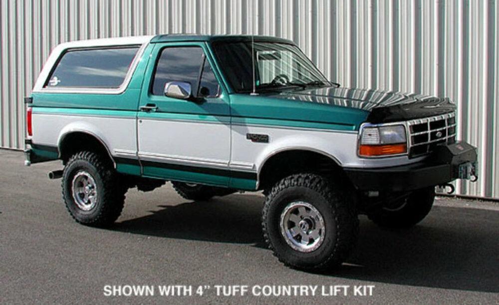 Tuff Country 24815KN 4in Performance Lift Kit with Rear Springs SX8000 for 1981-1996 Ford Bronco 4WD
