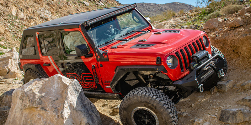 DV8 Offroad 18+ Jeep JL Rubicon Replica Hood - #HDMBJL-TA