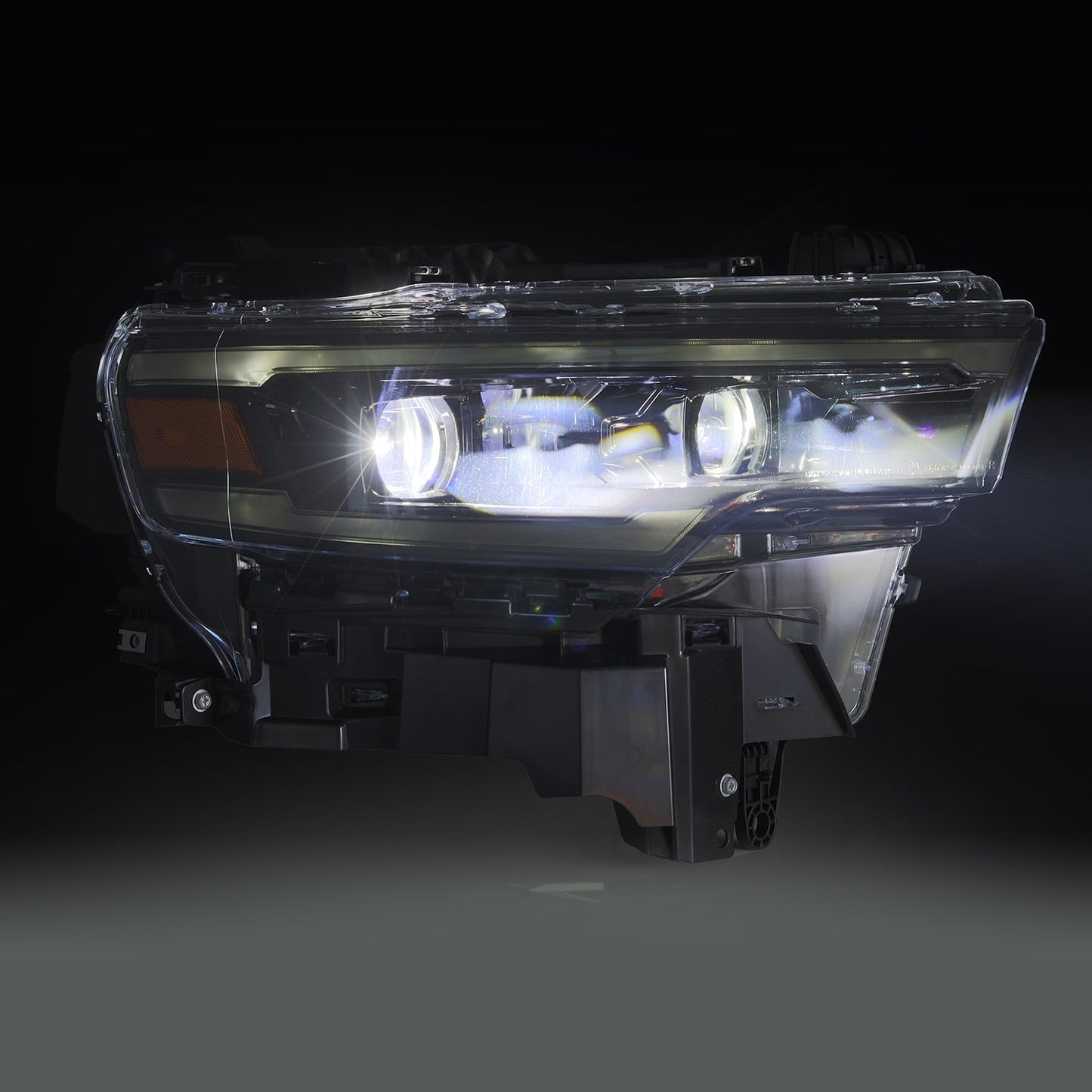 AlphaRex 880906 25-26 Dodge Ram 1500 Luxx LED Projector Headlights -Alpha Black w/Activation Light/Sequential Signal/Switchback