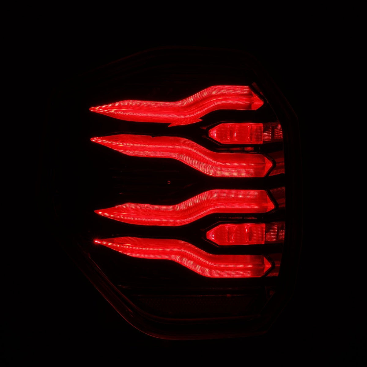 AlphaRex 678020 2025+ Toyota 4Runner Luxx Series LED Tail Lights - Black/Smoke
