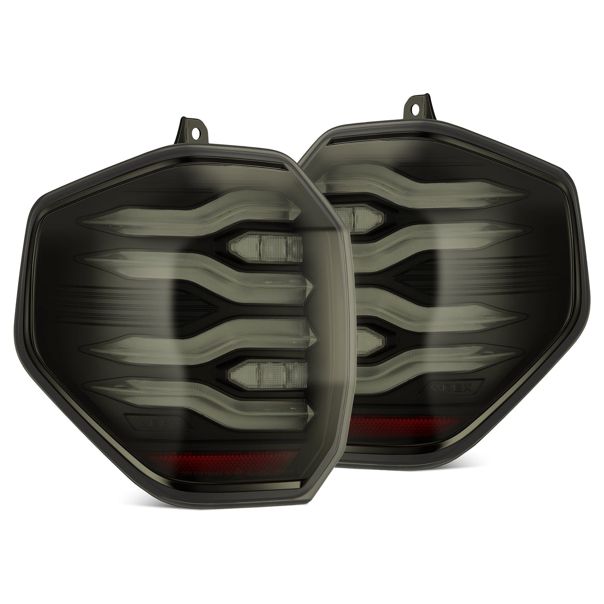 AlphaRex 678020 2025+ Toyota 4Runner Luxx Series LED Tail Lights - Black/Smoke