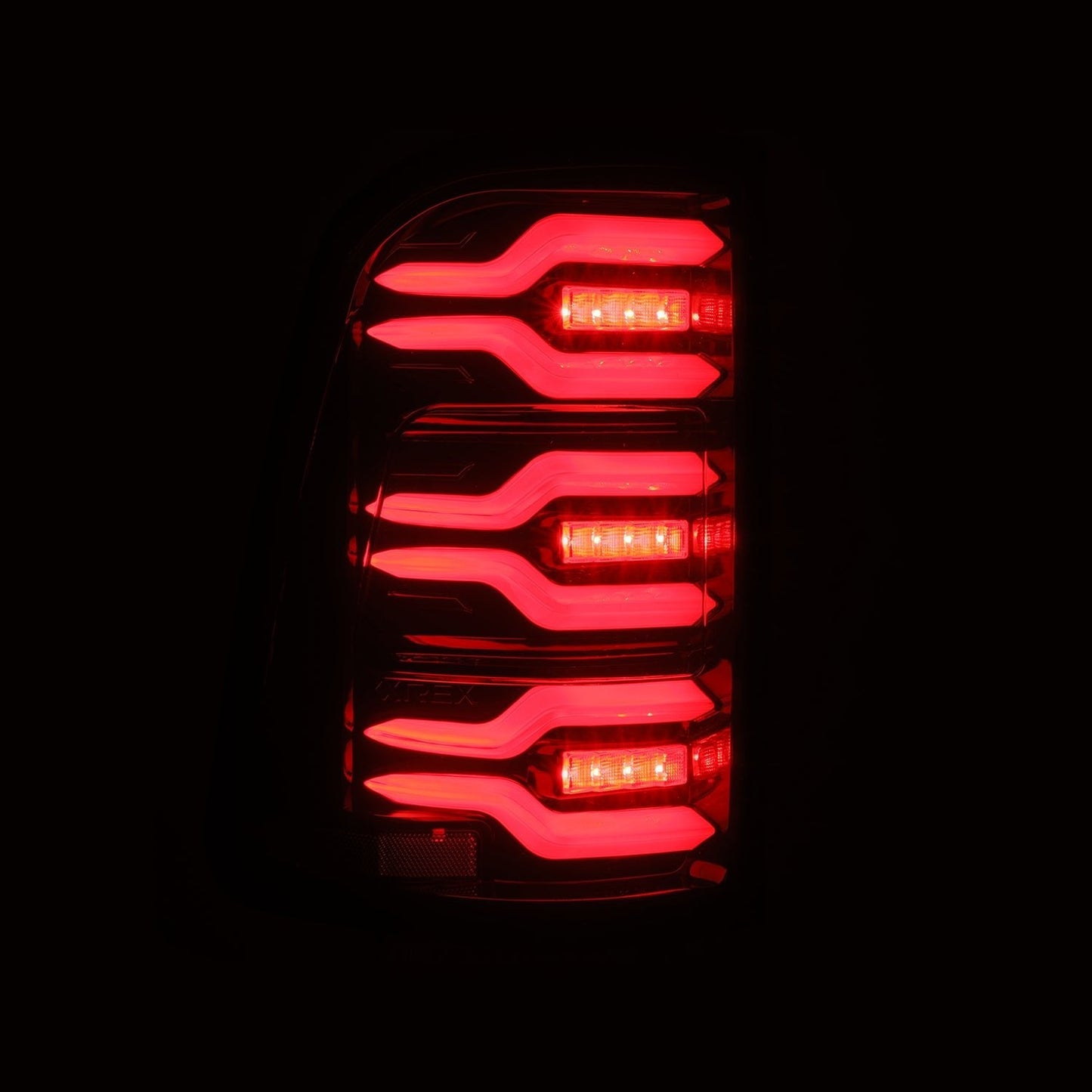 AlphaRex 640052 2025 Dodge Ram 1500 Luxx-Series LED Tail Lights - Black/Red
