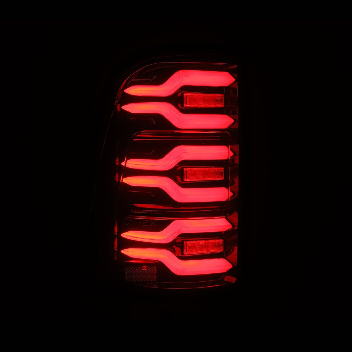 AlphaRex 640052 2025 Dodge Ram 1500 Luxx-Series LED Tail Lights - Black/Red