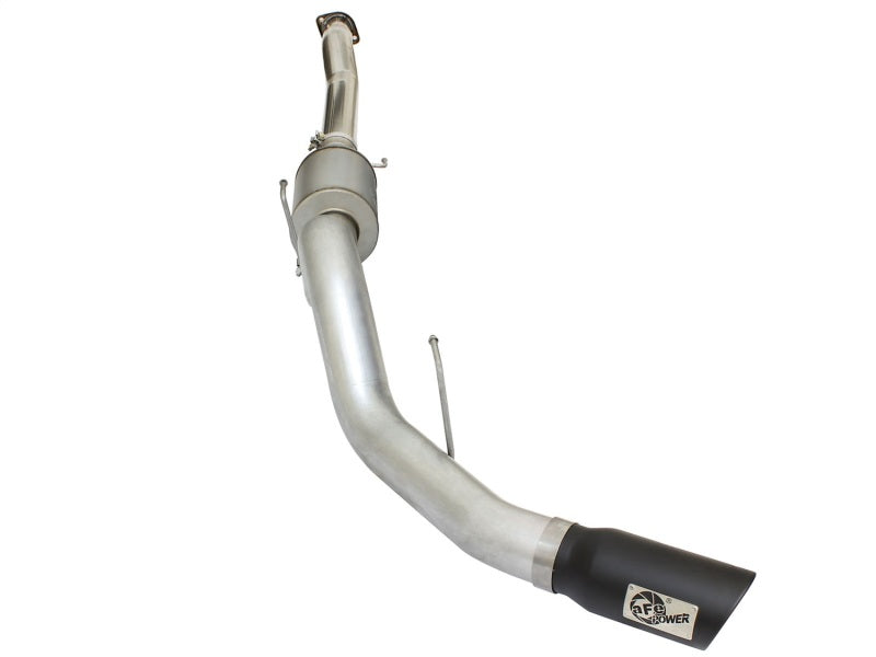 aFe Atlas Exhausts 4in Cat-Back Aluminized Steel Exhaust Sys 2015 Ford F-150 V6 3.5L (tt) Black Tip - #49-03069-B