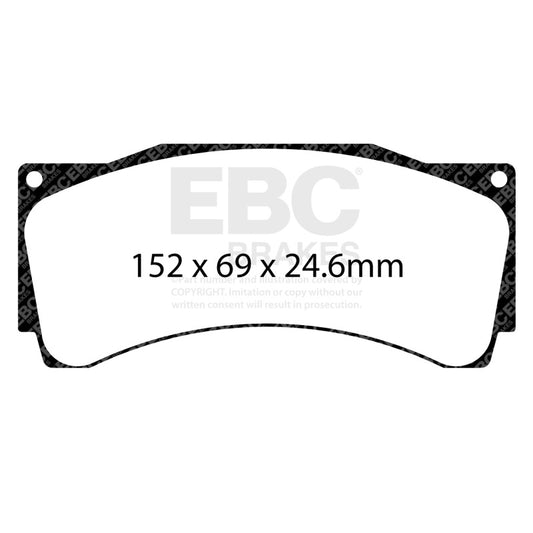 EBC Racing 16-21 Audi RS3 LMS (Race Car) 2.0 Turbo RP-X Race Front Brake Pads DP8080RPX