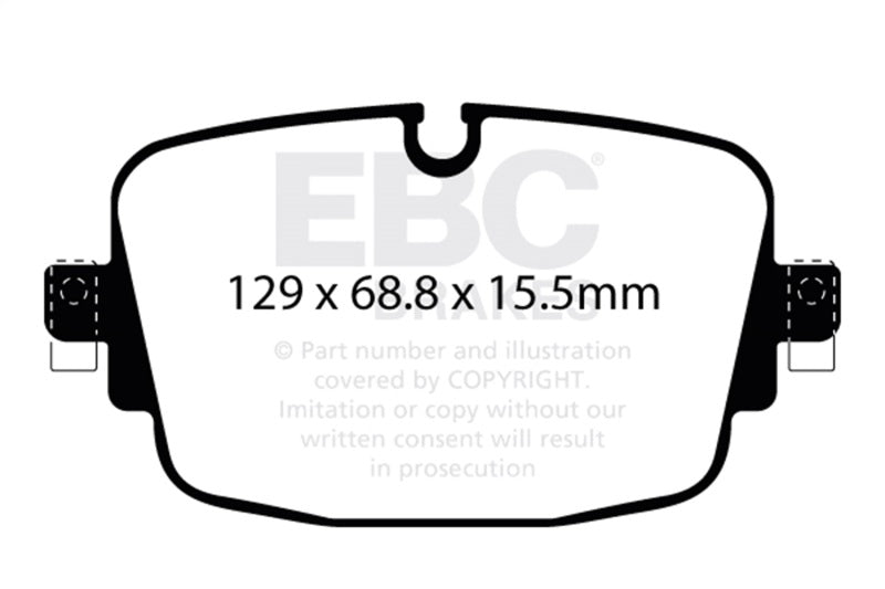 EBC 19-23 Audi RS6 / 19-23 Audi RS7 Rear Yellowstuff Brake Pads DP42516R