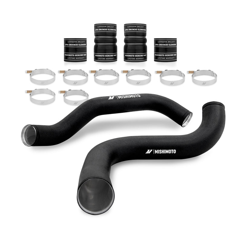 Mishimoto 99-03 Ford 7.3L Powerstroke PSD Intercooler Pipe/Boot Kit - Wrinkle Black - #MMICP-F2D-99KWBK