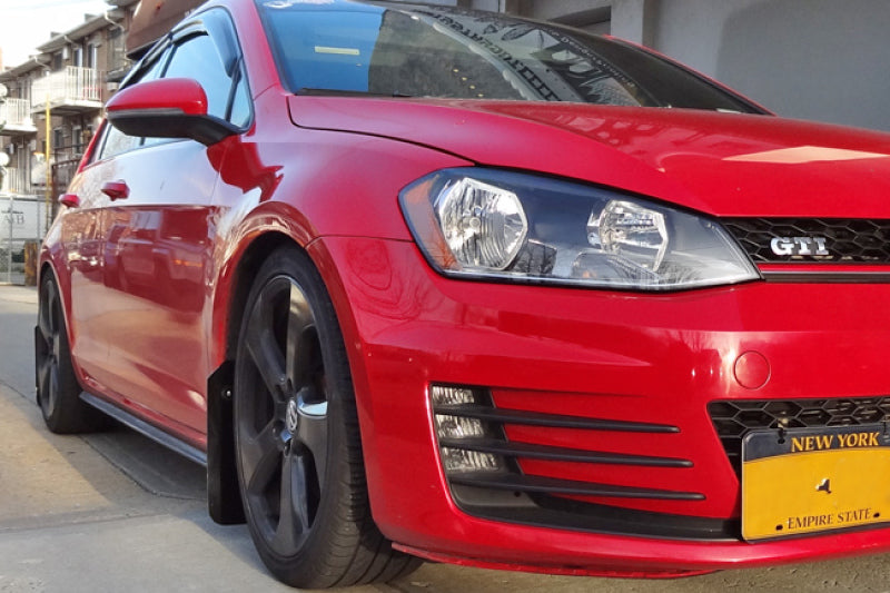 Rally Armor UR Mud Flaps - 2015-2018 Volkswagen GTI + 3 more fitments - Black/Grey Logo - #MF37-UR-BLK/GRY
