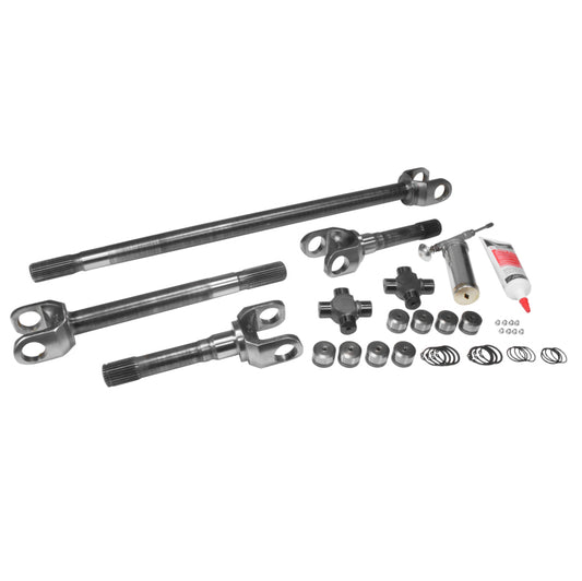 Yukon Gear & Axle ZA W24108 USA Standard 4340CM Repl Axle Kit For 1972-1981 Jeep CJ / Dana 30 / 27 Spline / with Super Joints