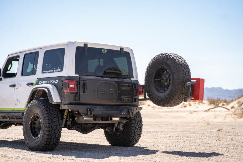 DV8 18-25 Jeep Wrangler JL Body Mounted Tire Carrier - #TCJL-14