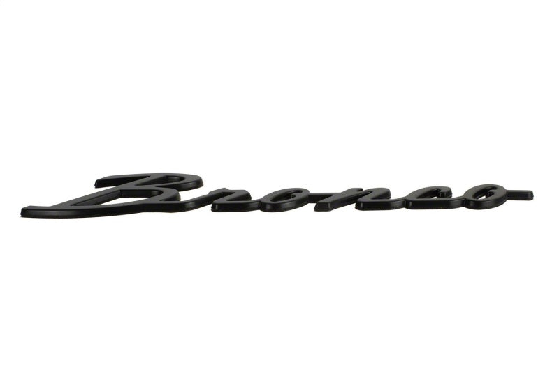 Ford Racing for 2021-2026 Bronco Classic Script Fender Badges - Matte Black (Pair)