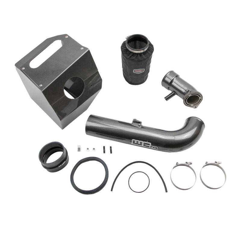 Wehrli Custom Fabrication WCF100360-GB 4in Intake Kit Stage 2 Gloss Black for 2017-2019 Chevrolet Silverado / GMC Sierra 2500 HD / 3500 HD 6.6L L5P Duramax
