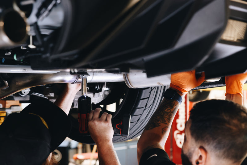 MBRP Mustang 3in Cat-Back Exhaust w/ Quad Carbon Fiber SS Tips - T304