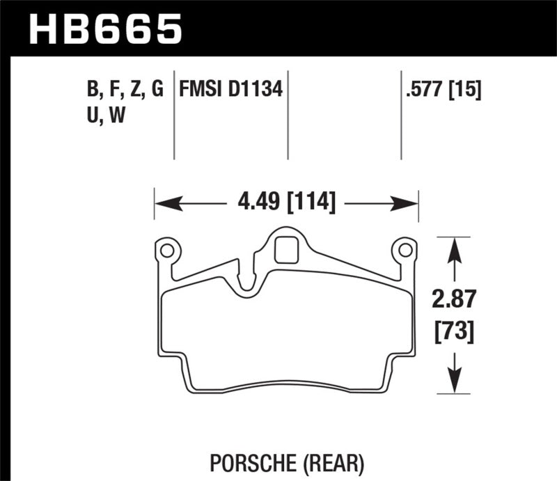 Hawk Performance HB665B.577 HPS 5.0 Street Brake Pads