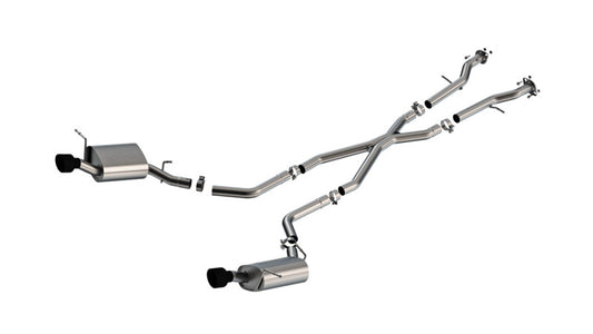Borla 140449CB 11-25 Dodge Durango 3.6L V6/5.7L V8 2+4WD S-Type Catback Exhaust - 4.5in Ceramic Black Tips - #140449CB