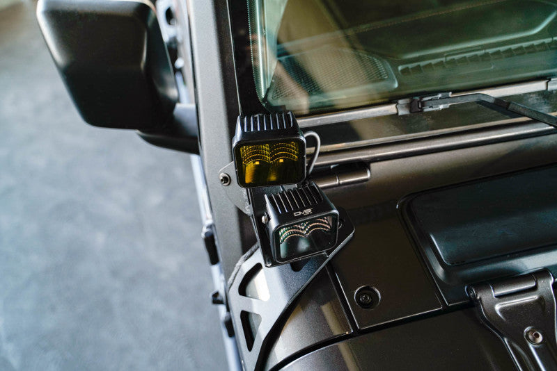 DV8 Offroad 2018+ Jeep Wrangler JLO A Pillar Dual Light Pod Mounts - #LBJL-11
