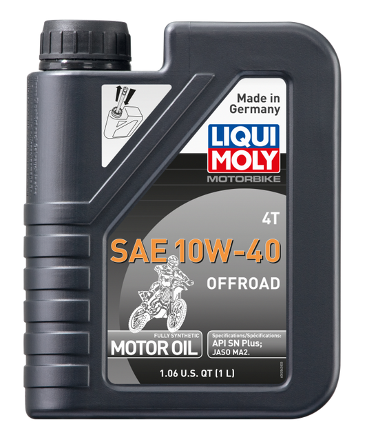 LIQUI MOLY 1L Motorbike 4T SAE 10W-40 Offroad (20082) - Pack of 6