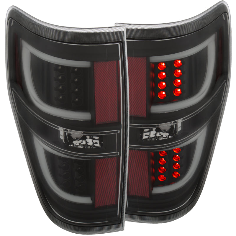 ANZO 2009-2014 Ford F-150 LED Taillights Black