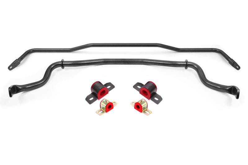 BMR 2015-2026 S550 Mustang Sway Bar Kit with Bushings Front and Rear (SB044 Front/SB762 Rear) Black Hammertone