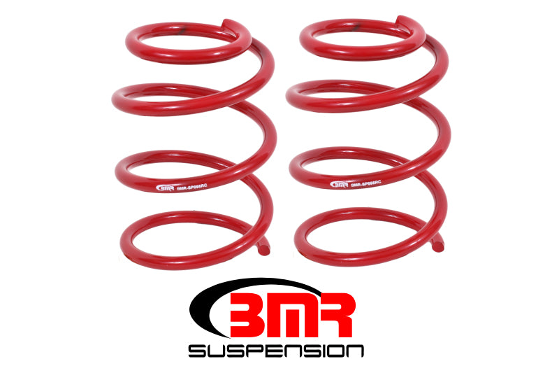 BMR 2005-2014 S197 Mustang GT Front Handling Version Lowering Springs - Red