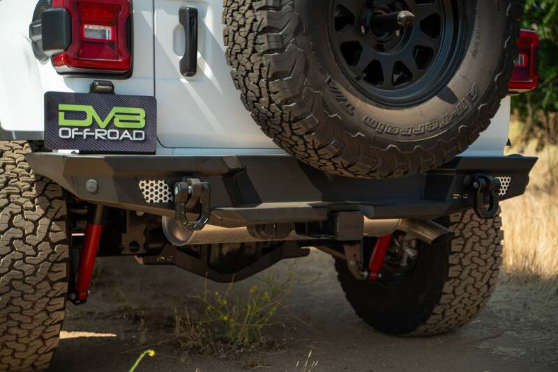 DV8 Offroad 2018 Jeep Wrangler JL MTO Series Rear Bumper w/ Optional Tire Carrier - #RBJL-13
