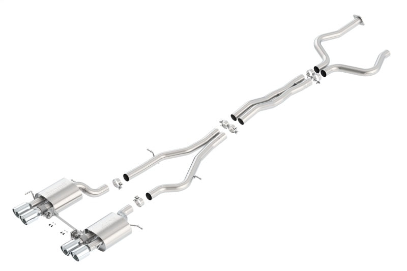 Borla 140692 2016 Cadillac ATS-V 3.6L Twin Turbo Catback Exhaust 4in Tips Dual Split Rear Exit - #140692
