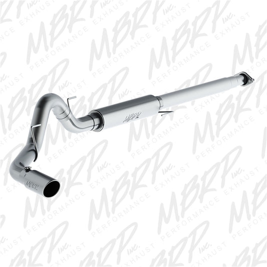 MBRP S5259409 Armor Plus Cat-Back Exhaust - 4-Inch Single Side Exit | T409 Stainless