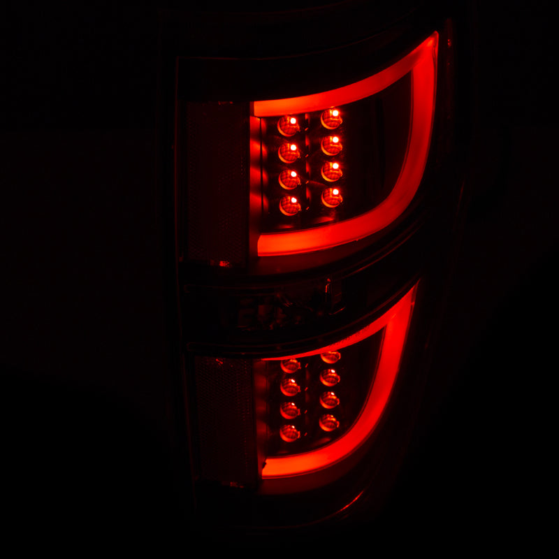ANZO 2009-2014 Ford F-150 LED Taillights Black