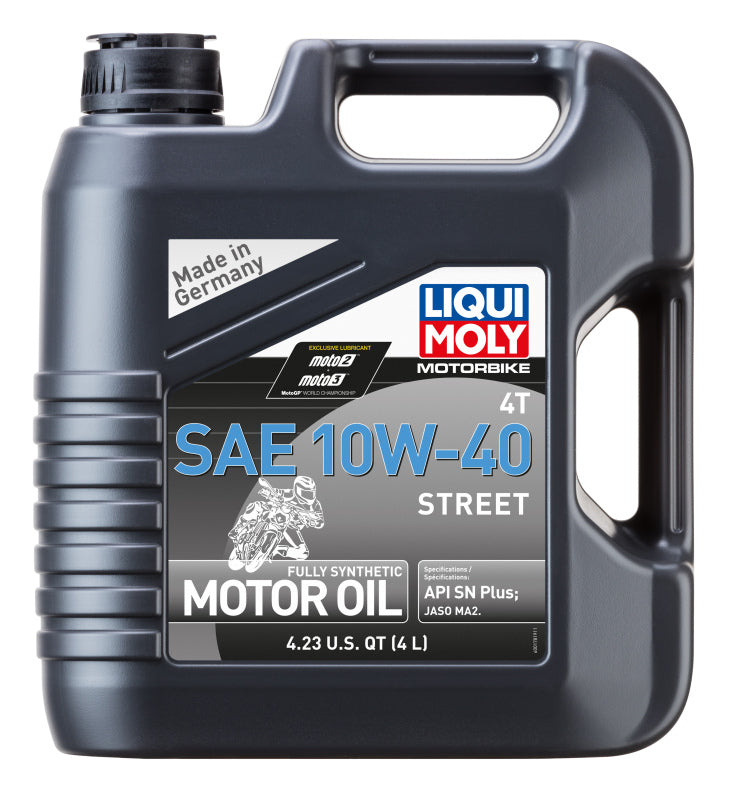 LIQUI MOLY 4L Motorbike 4T SAE 10W-40 Street (20056) - Pack of 4
